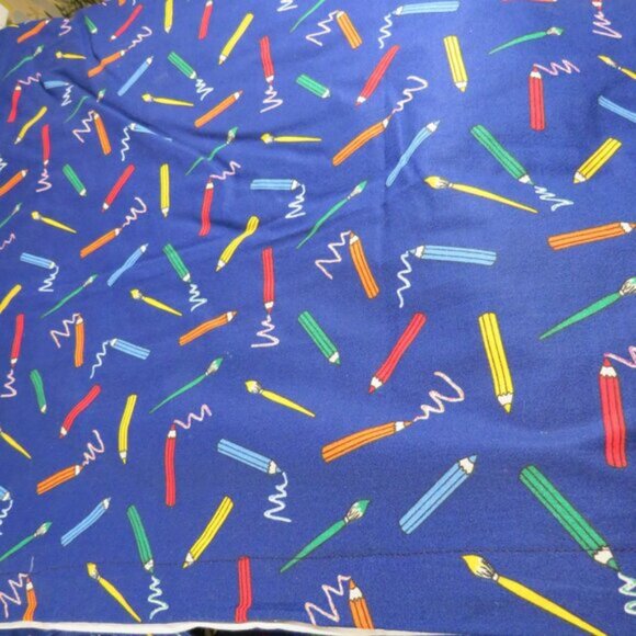 Window Curtains or Lots of Fabric 10 yards Classroom School Themed or Child Room - Picture 3 of 8